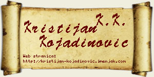Kristijan Kojadinović vizit kartica